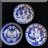 P14. Lot of 3 Royal Copenhagen Mother's Day Plates - $18 